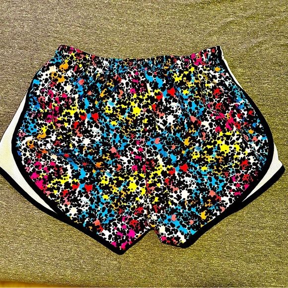 Nike Dri Fit Multi Color Briefed Athletic Running Shorts Pull On Size Small - Picture 2 of 3